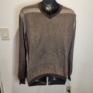 Converse x john varvatos brown/tan long sleeves sweater flaw